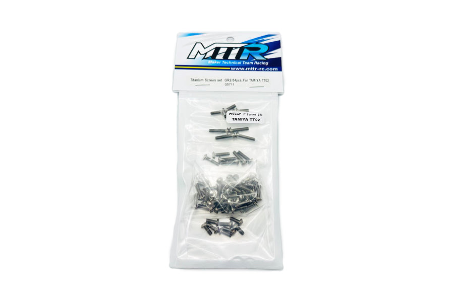 Titanium Screws set GR2/64pcs.For TAMIYA TT02