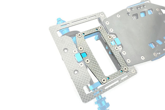 Carbon 2.5mm Motor Mount Plate For Tamiya TRF 104