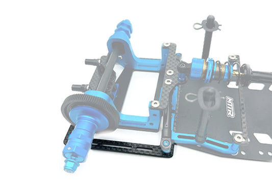 Carbon 2.0mm Rear Suspension Plate For Tamiya TRF 104