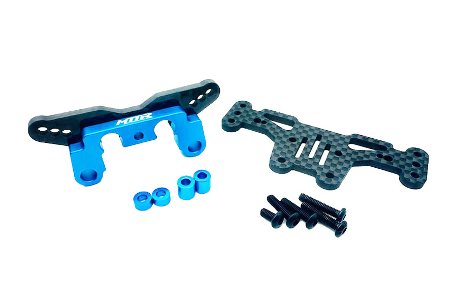 Rear Aluminum & Graphite Damper Mount FOR TAMIYA MB-01