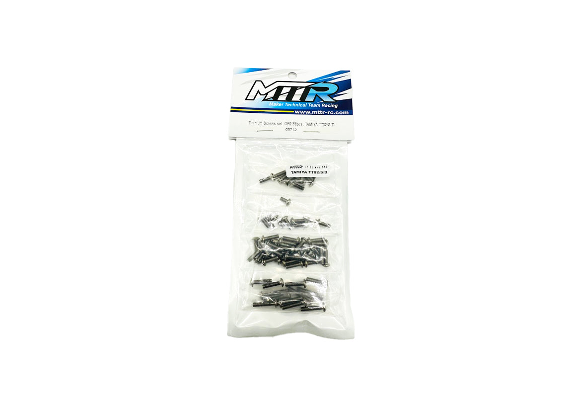Titanium Screws set GR2/58pcs.TAMIYA TT02/S/D