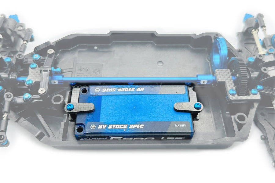 Carbon Short Battery Holder Set TAMIYA TT02