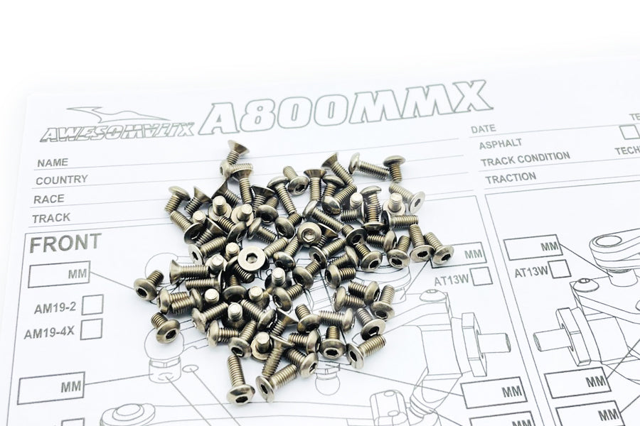 Titanium Screws set GR2/90pcs.For Awesomatix A800MMX