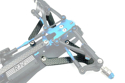 Carbon 2.5mm Front Lower Arm 1 pair  For Tamiya TRF 104