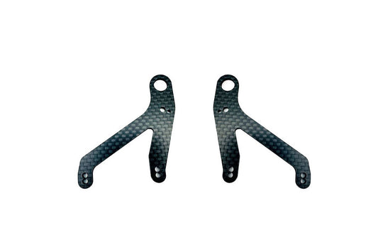 Carbon 2.5mm Front Lower Arm 1 pair  For Tamiya TRF 104