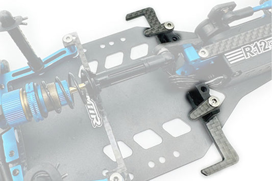 Carbon Battery Guard Set For Tamiya TRF 104