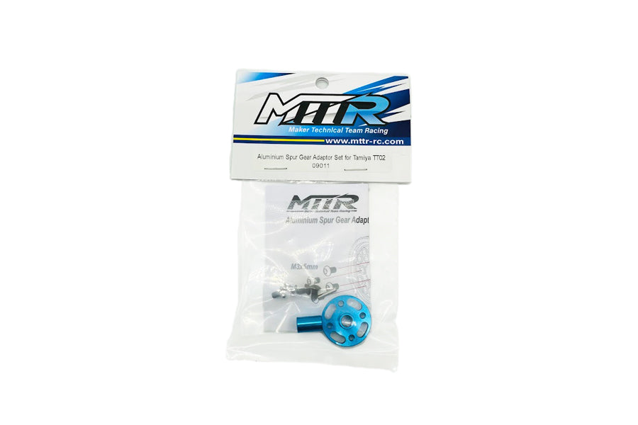 Aluminium Spur Gear Adaptor Set for Tamiya TT02