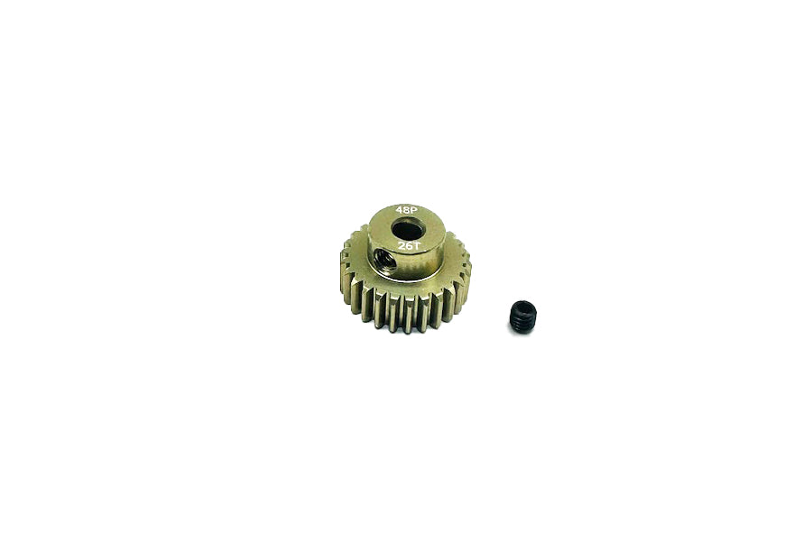 Aluminum 7075 - 48P Hard Coated Pinion Gear