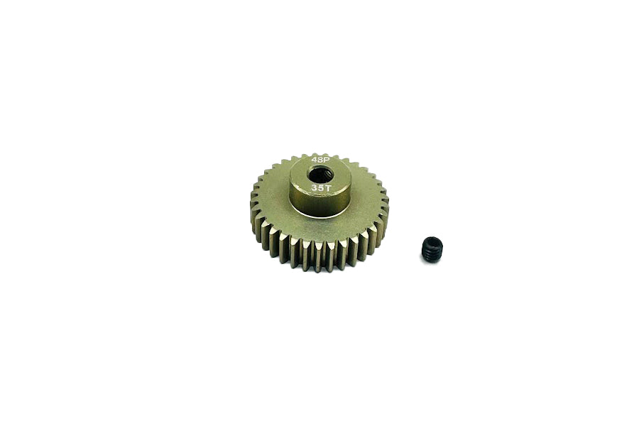 Aluminum 7075 - 48P Hard Coated Pinion Gear