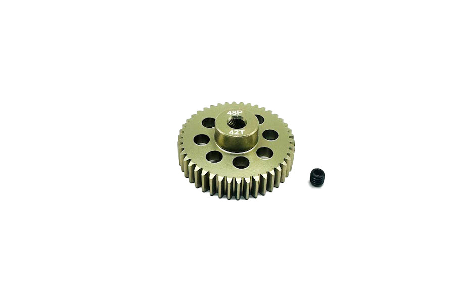 Aluminum 7075 - 48P Hard Coated Pinion Gear