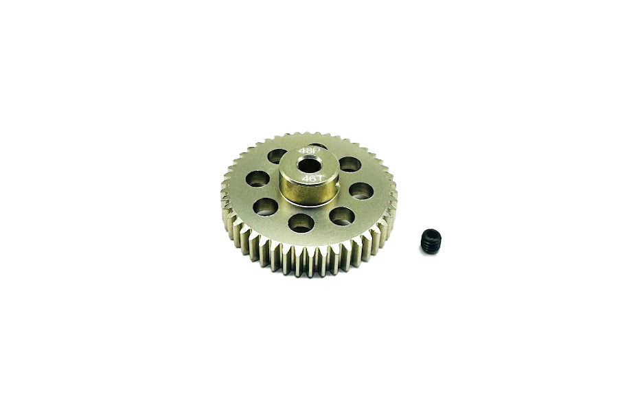 Aluminum 7075 - 48P Hard Coated Pinion Gear