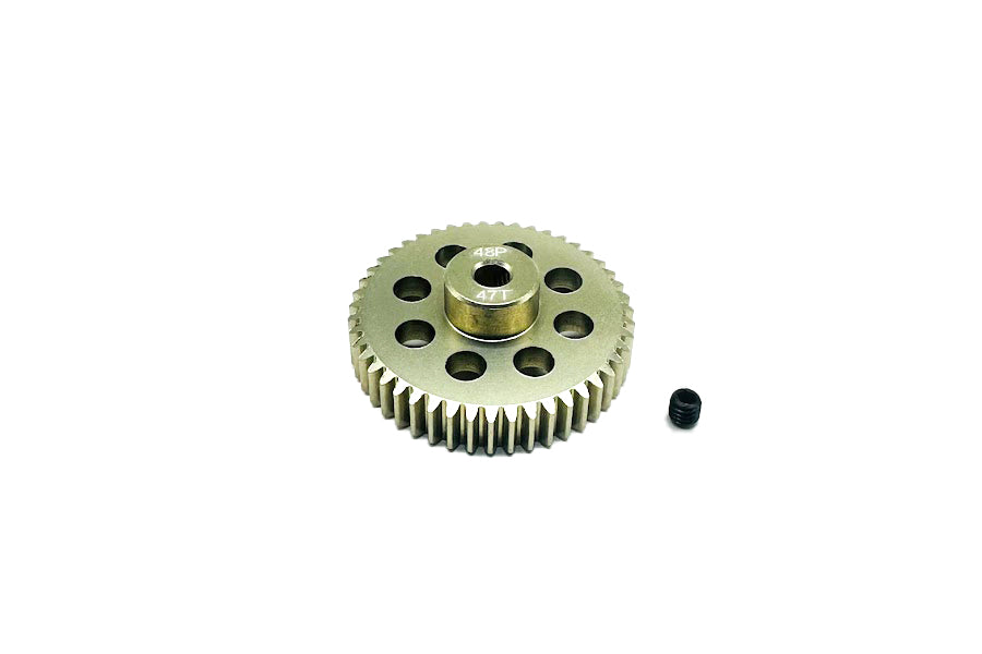 Aluminum 7075 - 48P Hard Coated Pinion Gear