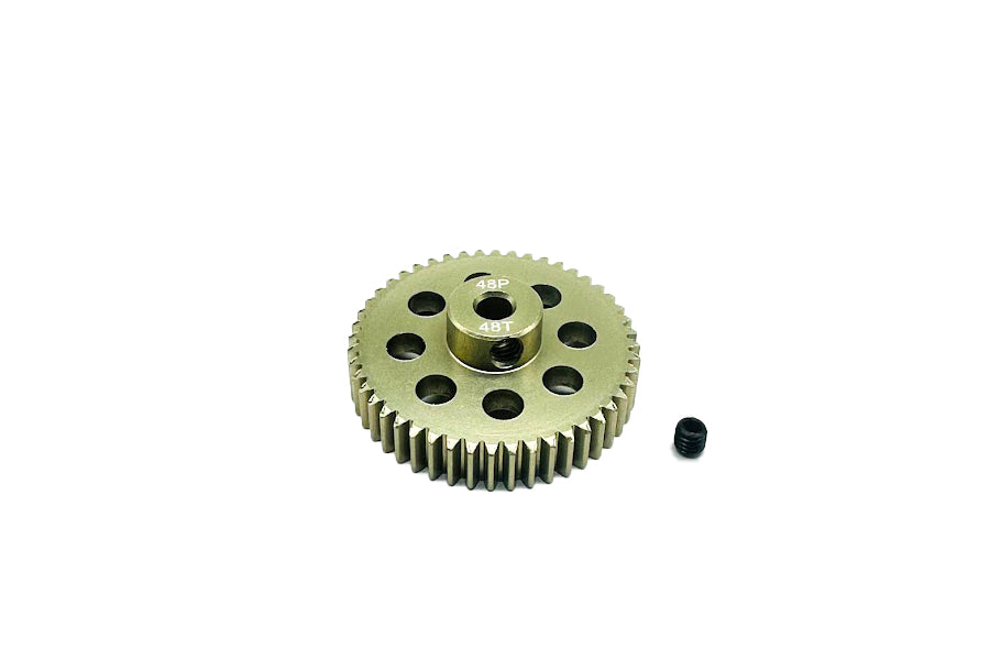 Aluminum 7075 - 48P Hard Coated Pinion Gear