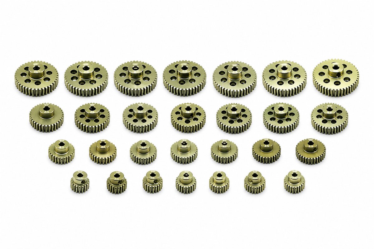 Aluminum 7075 - 48P Hard Coated Pinion Gear