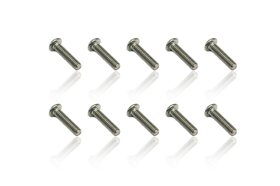 Titanium Button Hex Socket Screws 3x12mm 10pcs (GR2)