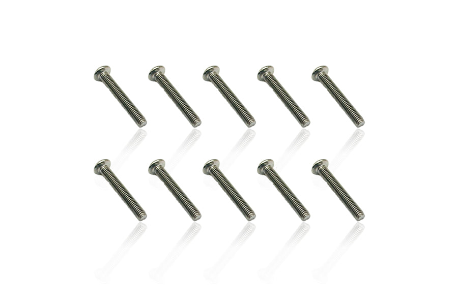 Titanium Button Hex Socket Screws 3x20mm 10pcs (GR2)