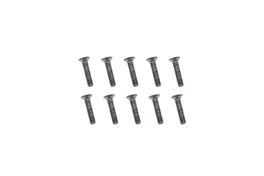 Titanium Flathead Hex Socket Screws 3x14mm 10pcs (GR2)