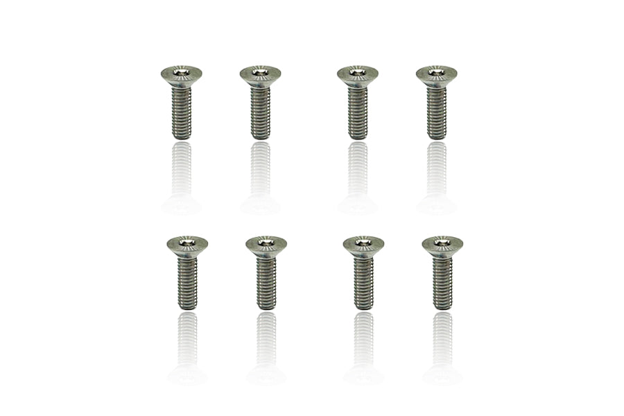 Titanium Flathead Hex Socket Screws 3x10mm (8pcs)