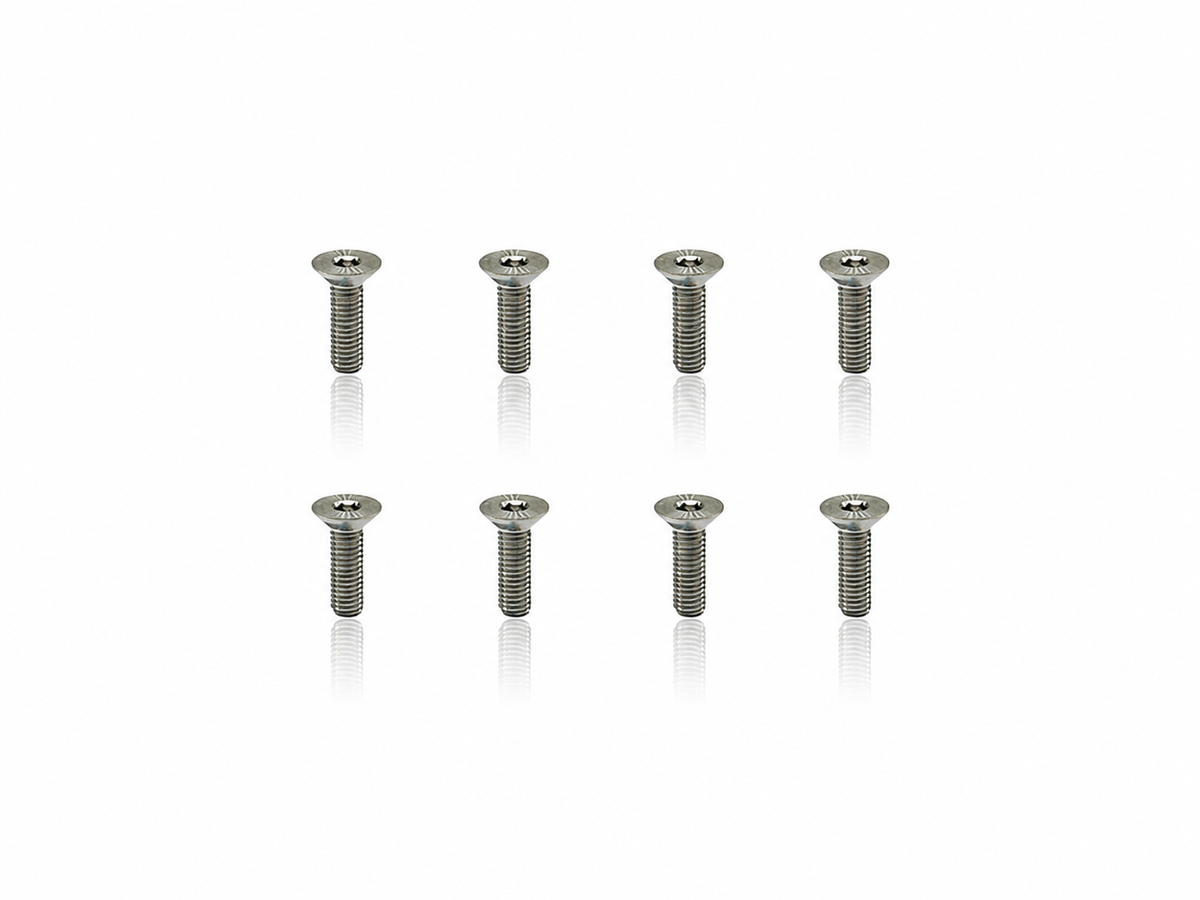 Titanium Flathead Hex Socket Screws 3x10mm (8pcs)