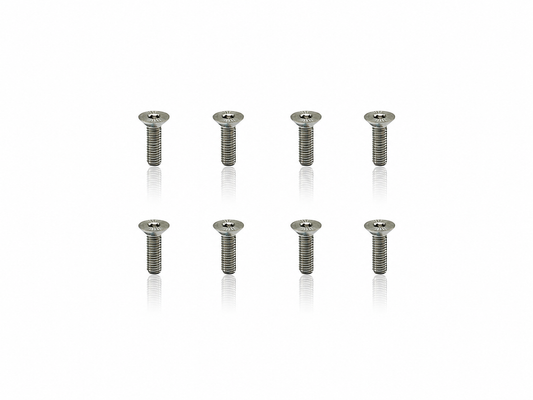 Titanium Flathead Hex Socket Screws 3x10mm (8pcs)