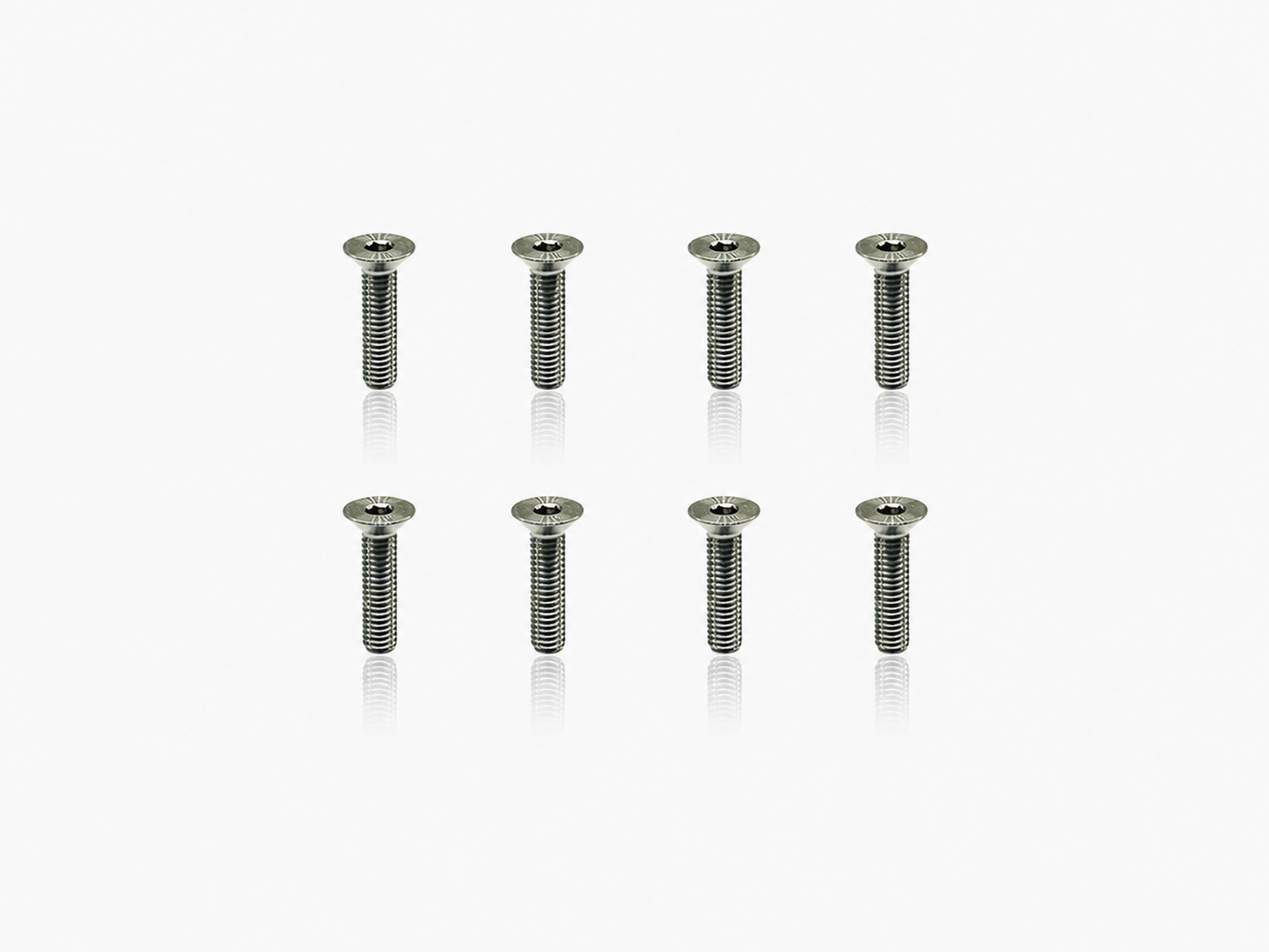 Titanium Flathead Hex Socket Screws 3x12mm (8pcs)