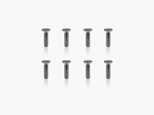 Titanium Flathead Hex Socket Screws 3x12mm (8pcs)