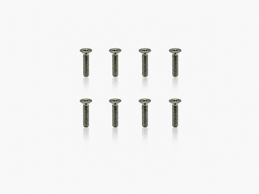 Titanium Flathead Hex Socket Screws 3x14mm (8pcs)