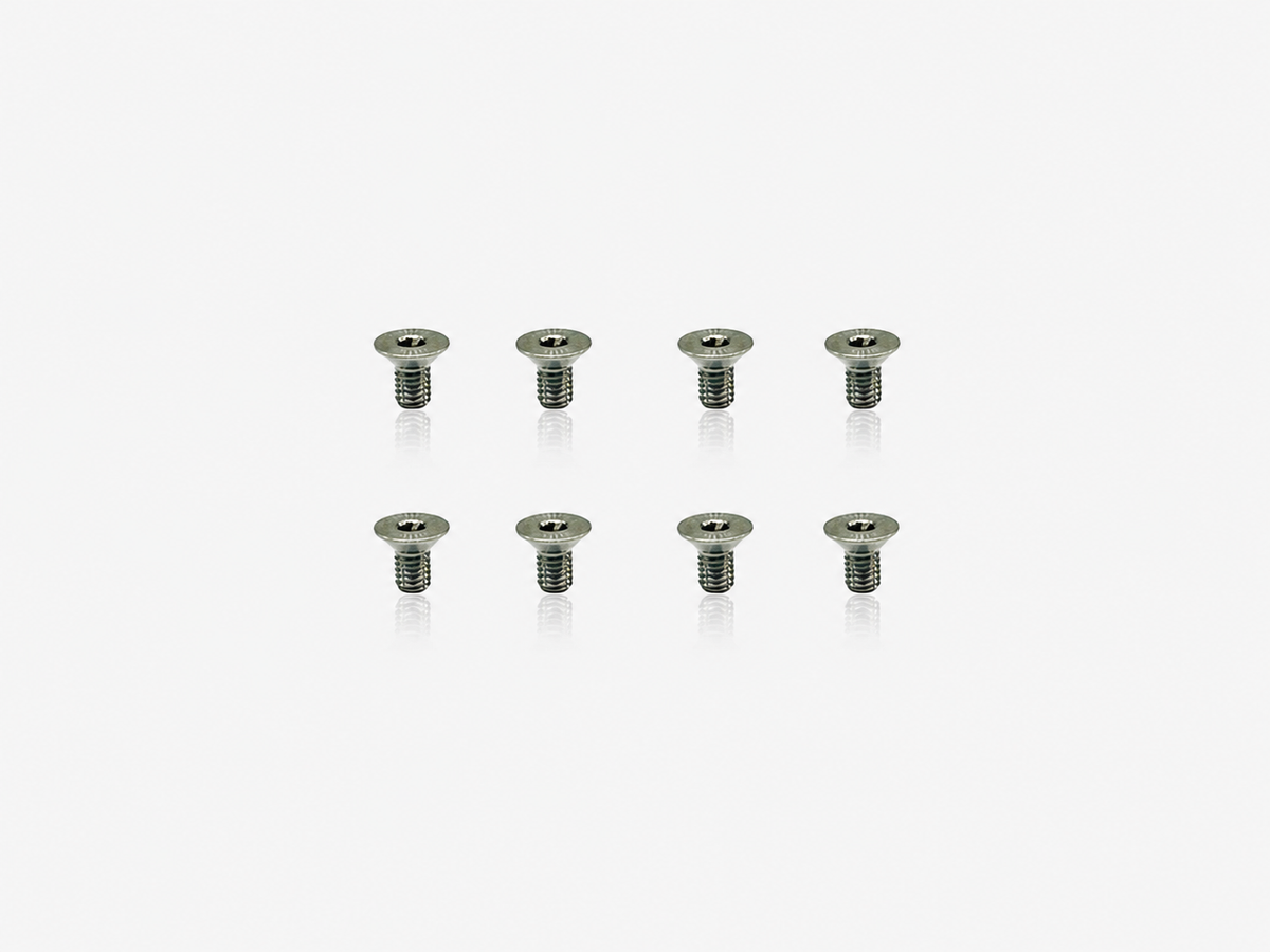Titanium Flathead Hex Socket Screws 3x5mm (8pcs)