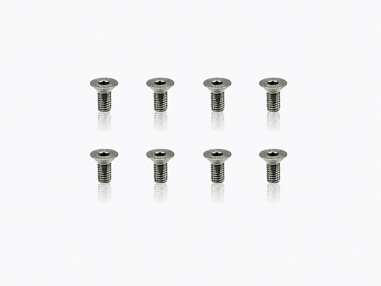 Titanium Flathead Hex Socket Screws 3x6mm (8pcs)