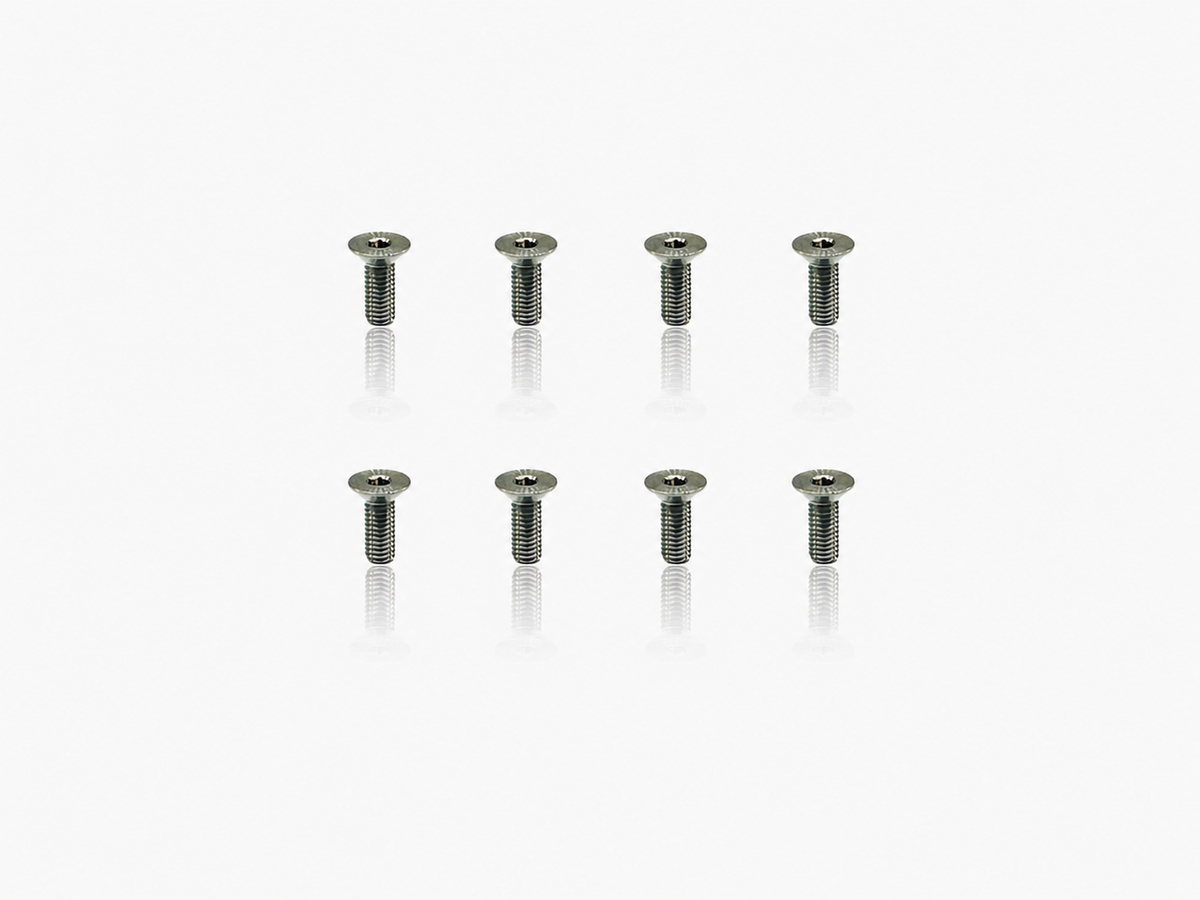 Titanium Flathead Hex Socket Screws  3x8mm (8pcs)