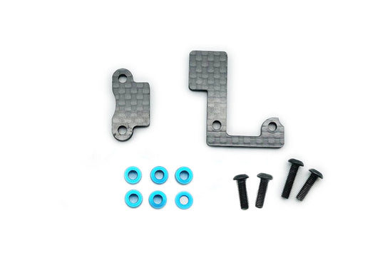 Carbon Main Shaft Bearing Holder (Front & Rear) for Tamiya TT02