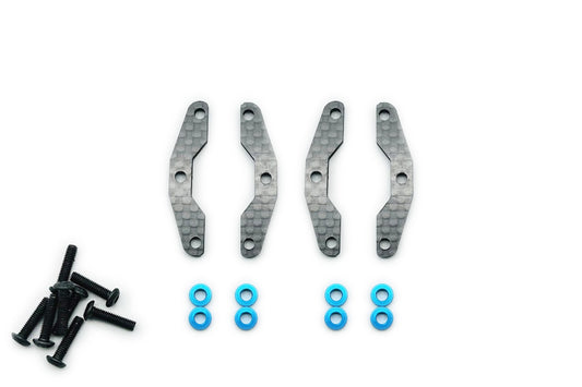 Carbon Upper arm mount (4pcs) For TAMIYA TT02