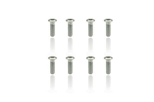 Titanium Flat Button Head Hex Socket Screws 3x10mm (8pcs)
