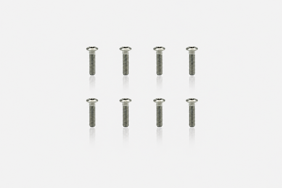 Titanium  Head Low Head Hex Socket Screws  3x12 (8pcs)