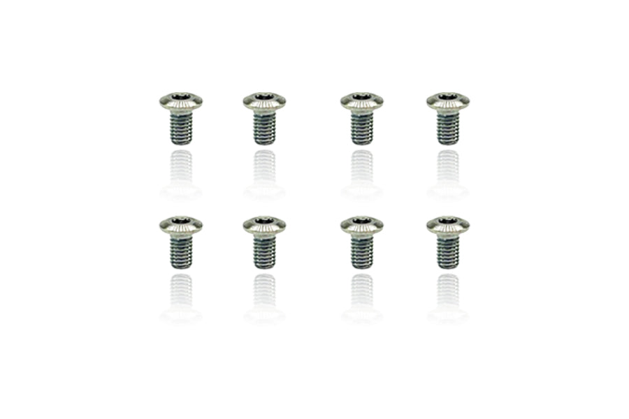 Titanium Flat Button Head Hex Socket Screws 3x5mm (8pcs)