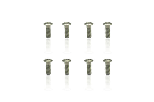 Titanium Flat Button Head Hex Socket Screws 3x8 (8pcs)