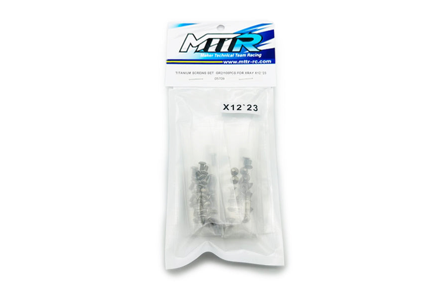 Titanium Screws set GR2/63pcs. For XRAY X12 '23