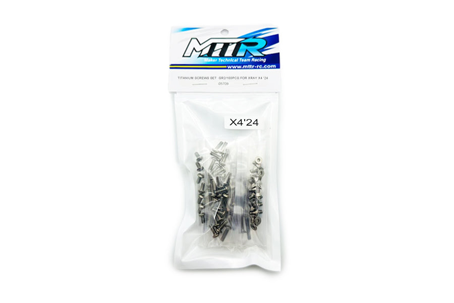 Titanium Screws set  GR2/106pcs.For Xray X4 '24